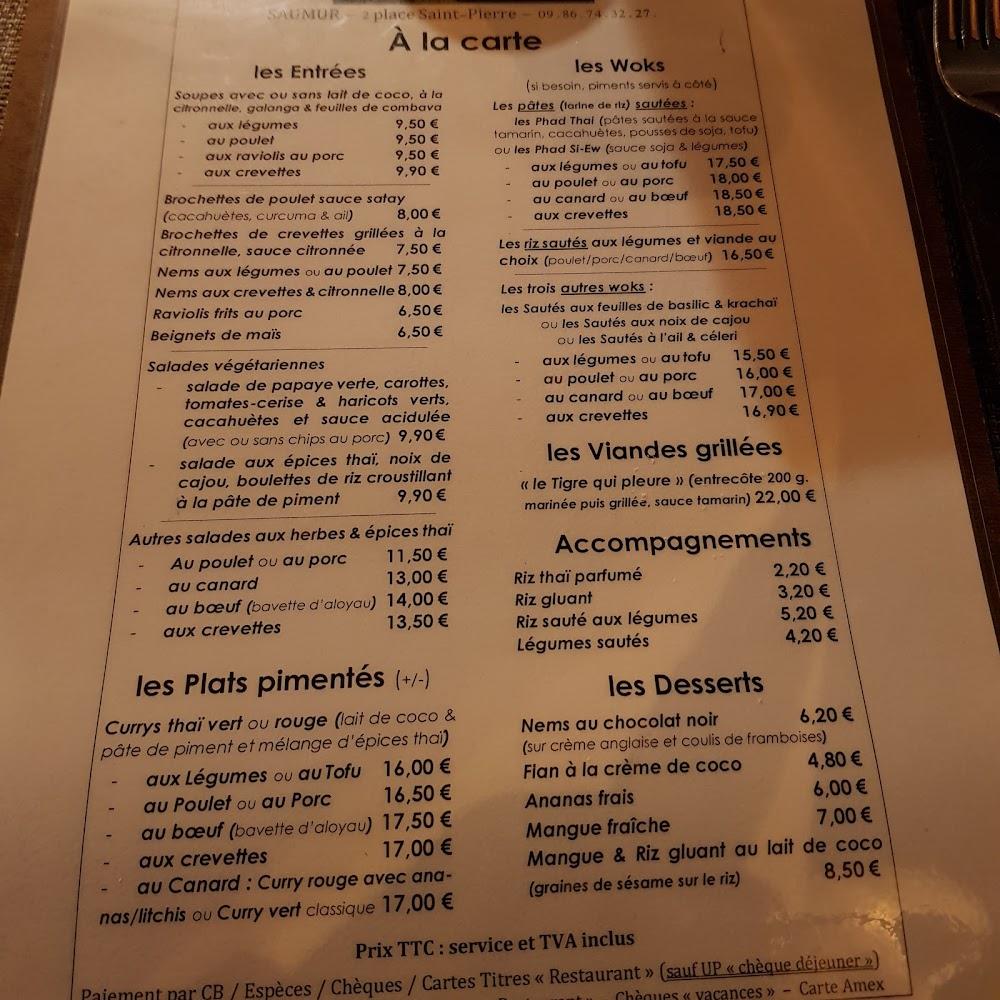 Le Comptoir du Siam (Thaï) - Menu Image 2
