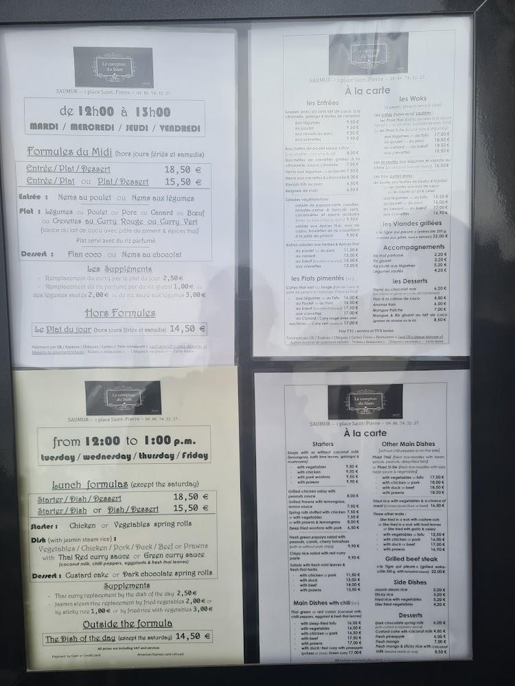 Le Comptoir du Siam (Thaï) - Menu Image 3